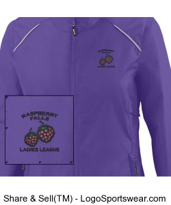 Light Weight Water Resistant Jacket in purple Design Zoom